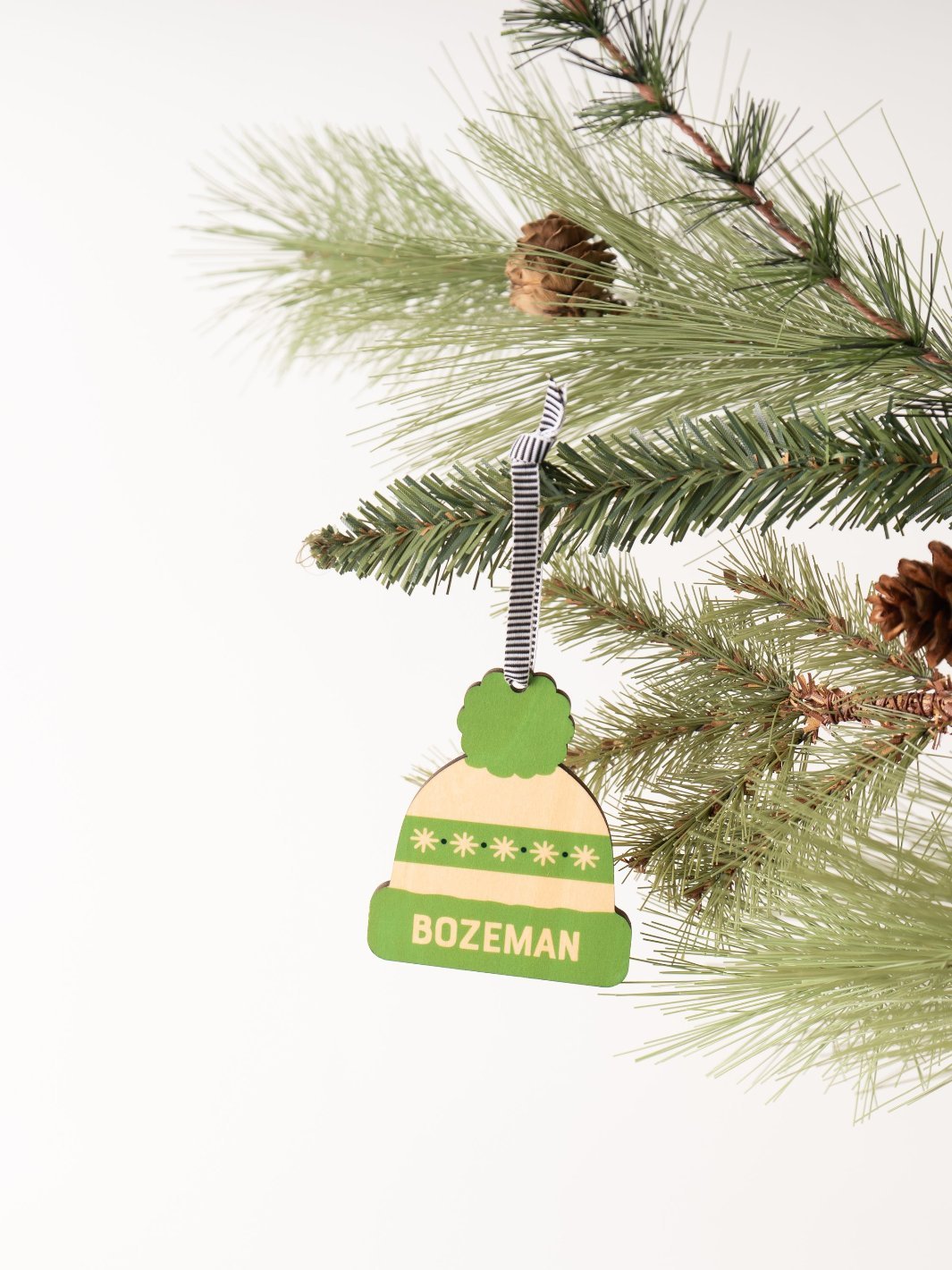 Green Bozeman Beanie Ornament - Heyday