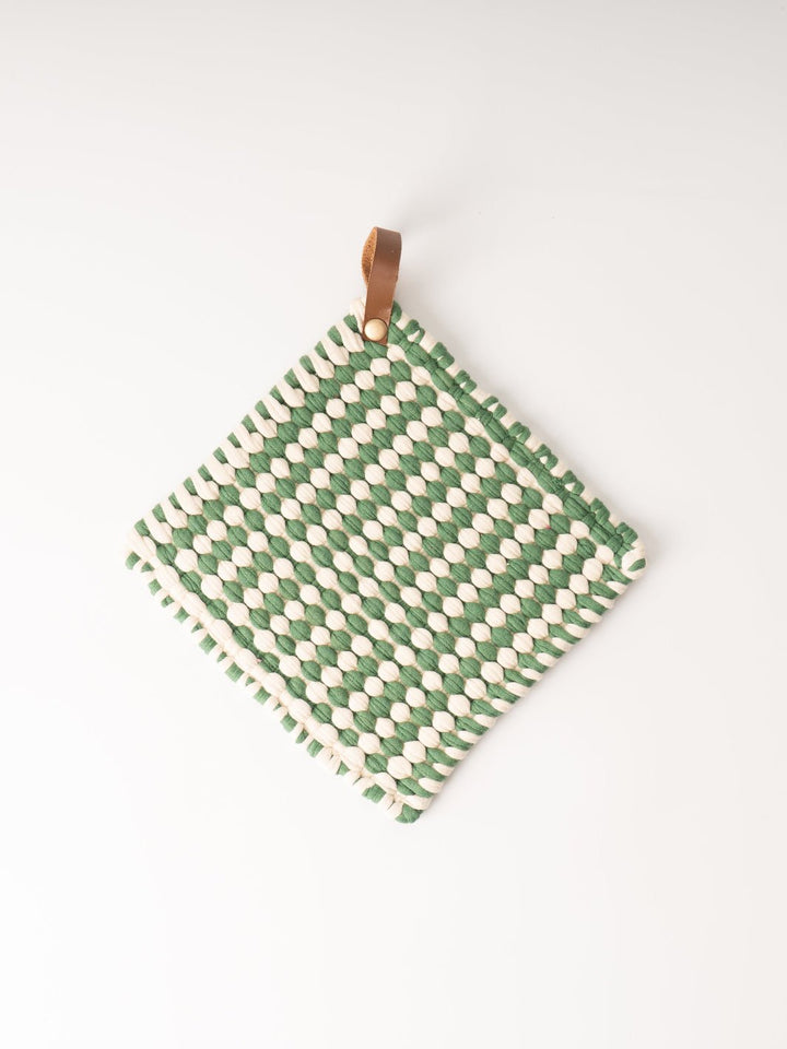 Green Crocheted Pot Holder - Heyday