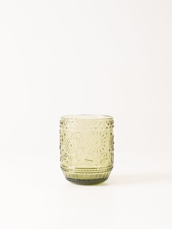 Green Embossed Glass - Heyday