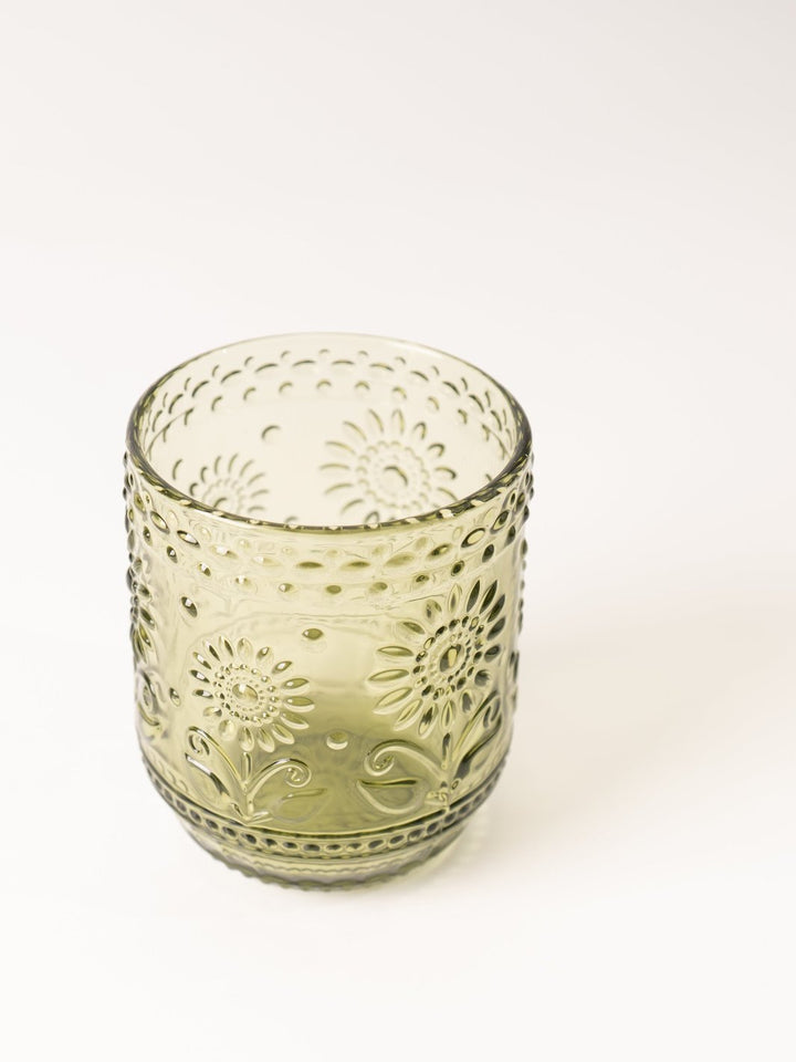 Green Embossed Glass - Heyday