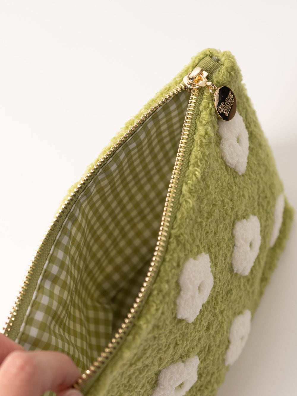 Green Flower Teddy Pouch - Heyday