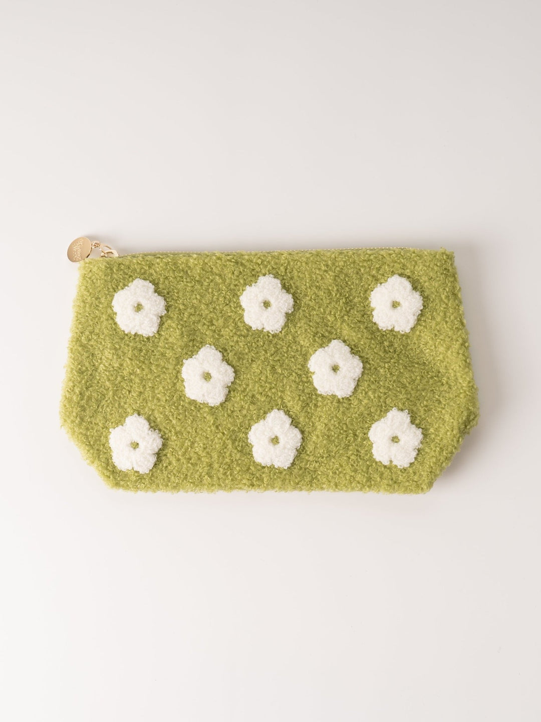 Green Flower Teddy Pouch - Heyday