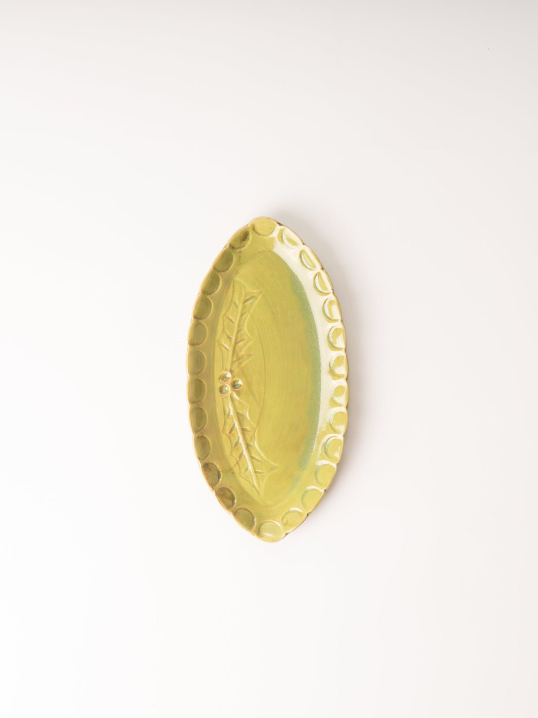 Green Oval Stoneware Dish - Heyday