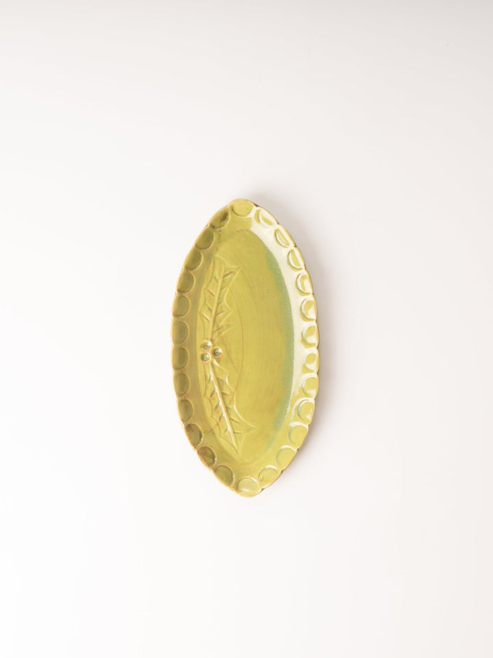 Green Oval Stoneware Dish - Heyday