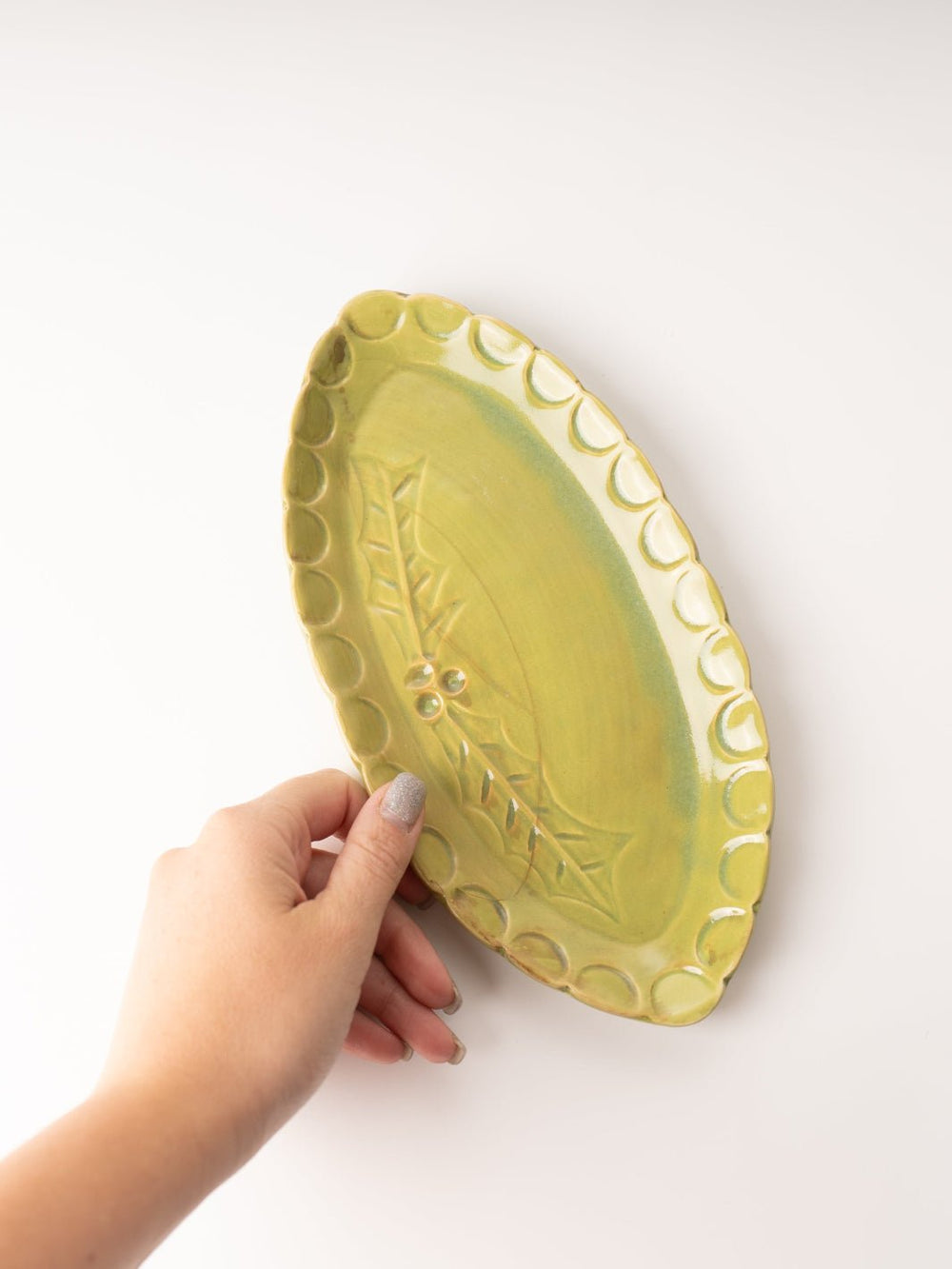 Green Oval Stoneware Dish - Heyday