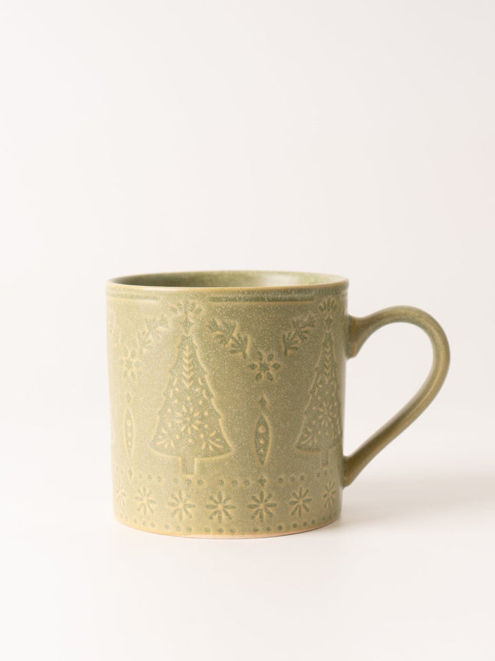 Green Tree Debossed Mug - Heyday