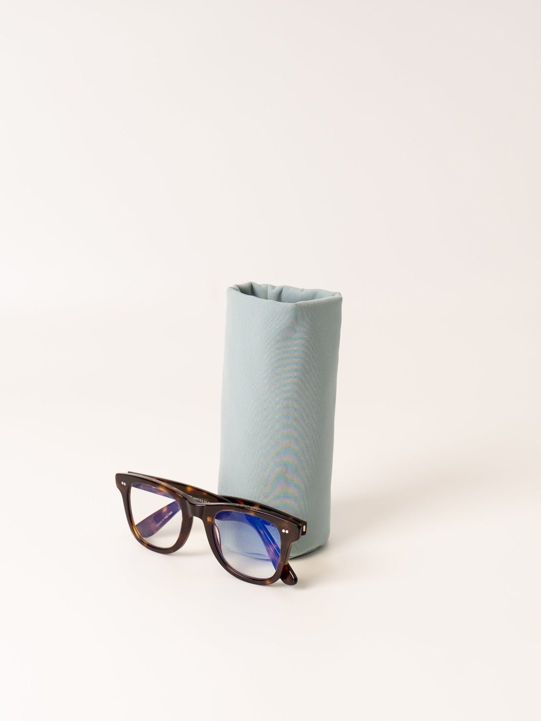 Grey Blue Sacco Glasses Holder and Storage Pouch - Heyday