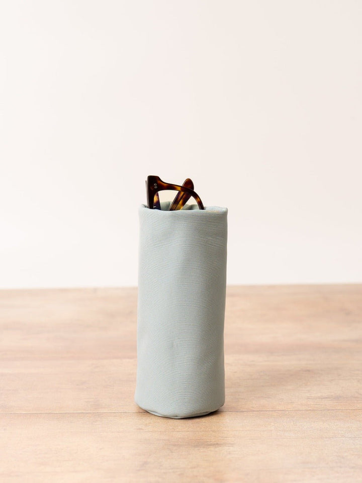 Grey Blue Sacco Glasses Holder and Storage Pouch - Heyday