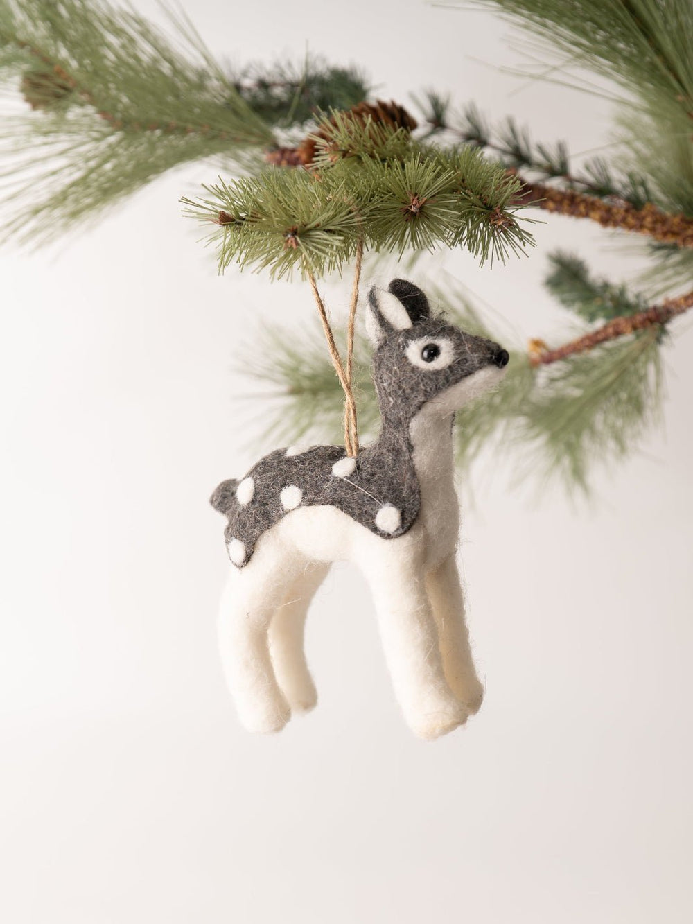 Grey Fawn Felt Ornament - Heyday