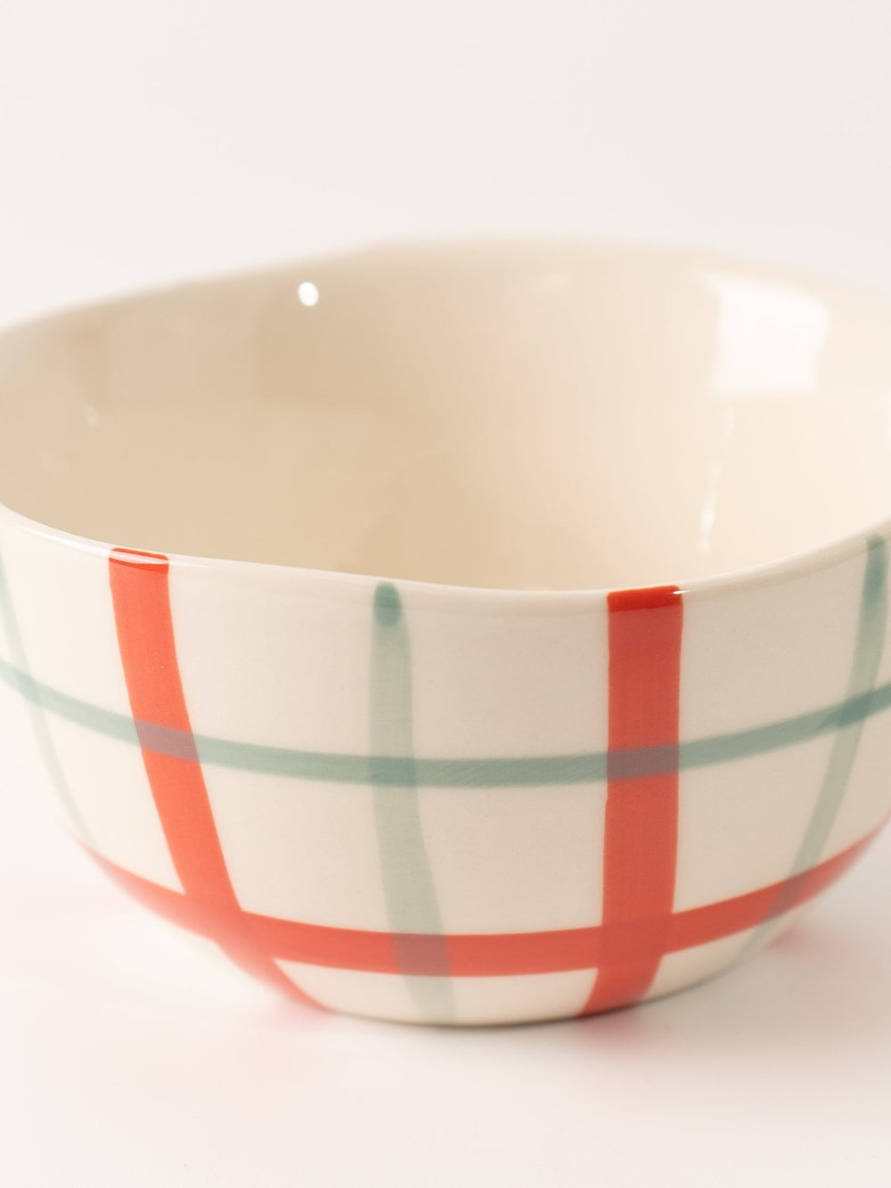 Hand - Painted Checkered Bowl - Heyday