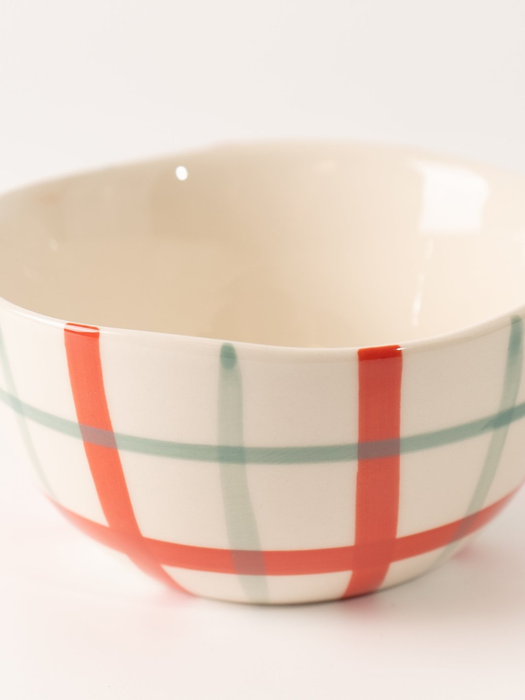 Hand - Painted Checkered Bowl - Heyday