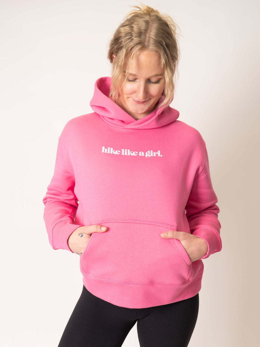 Hike Like a Girl™ Charity Pink Relaxed Cropped Hoodie - Heyday