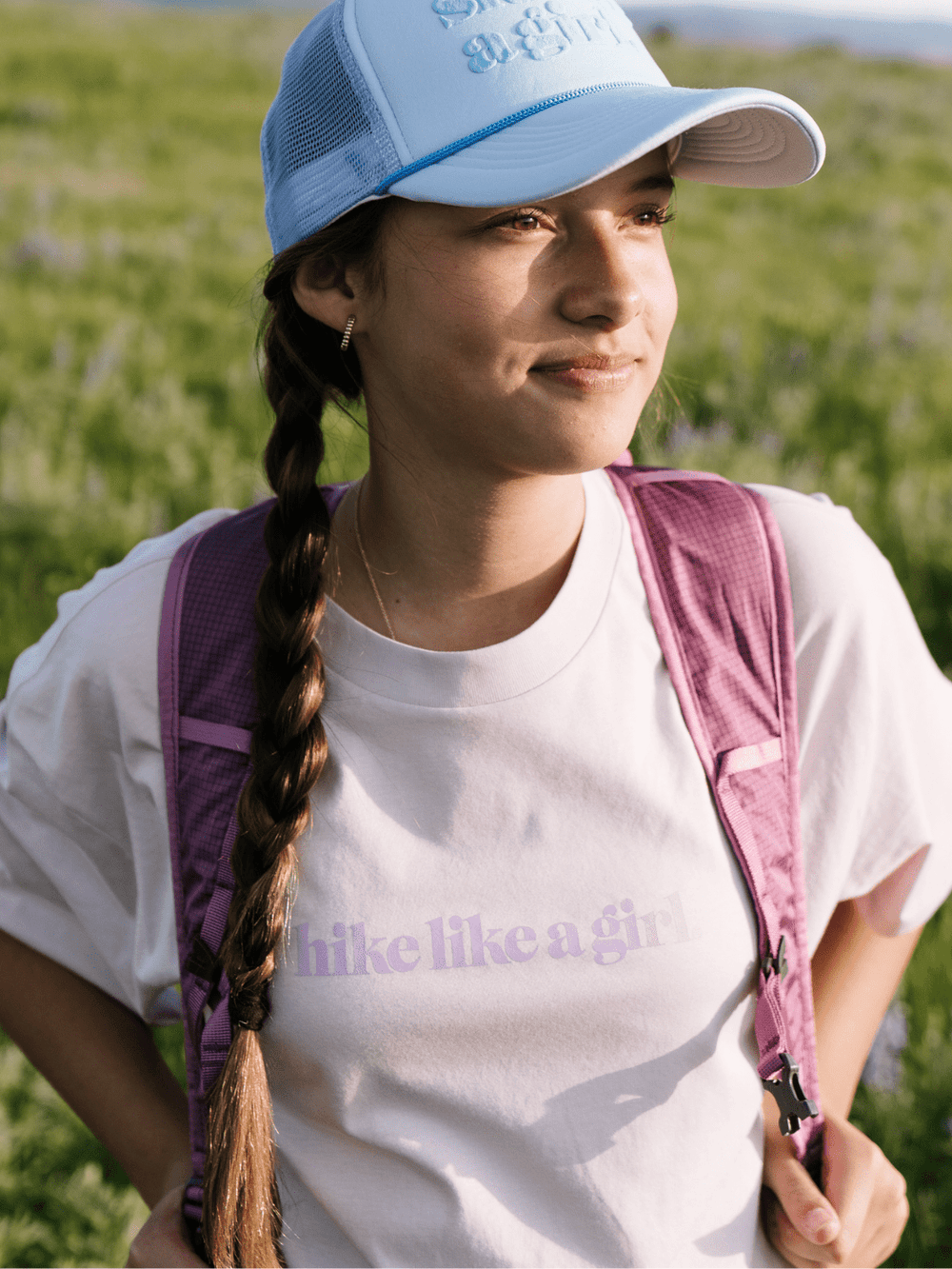 Hike Like a Girl™ Orchid Hot Girls Tee Shirt - Heyday