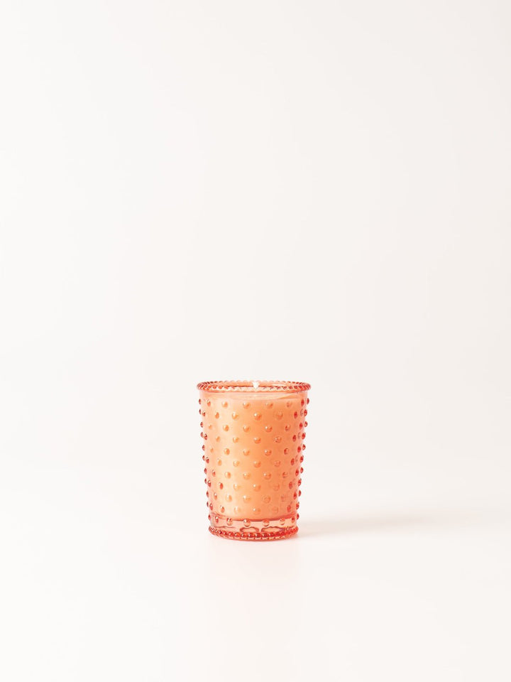 Hobnail Watermelon Basil Votive Candle - Heyday