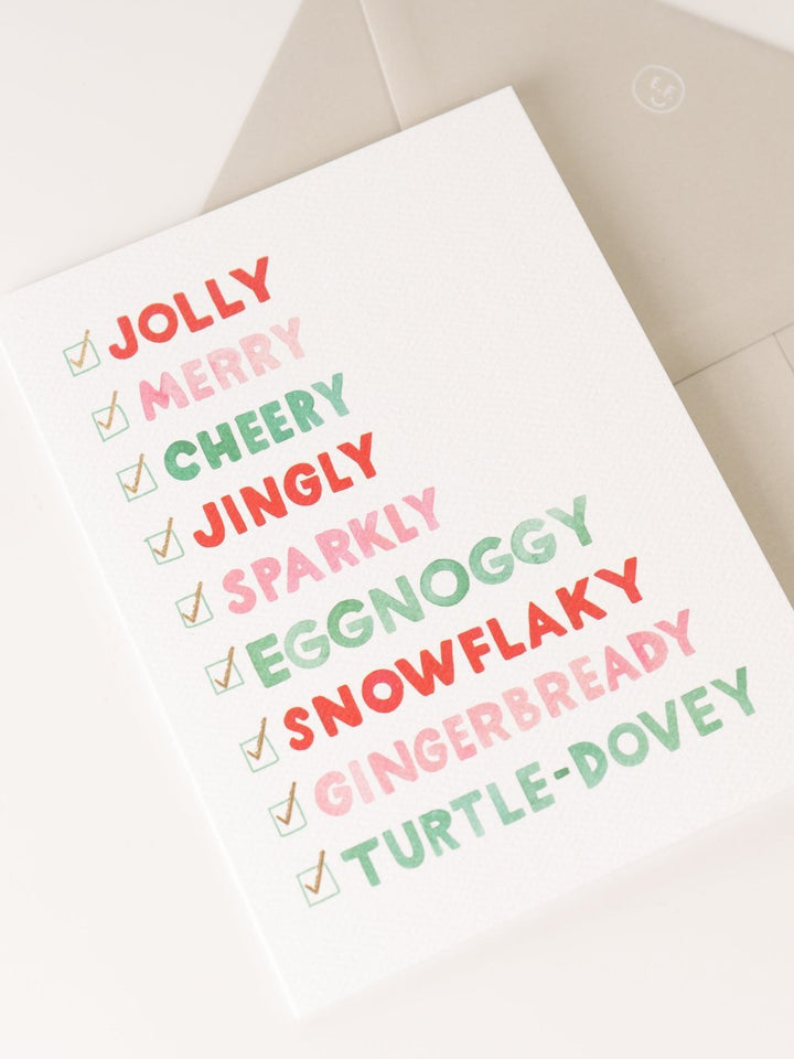 Holiday Checklist Holiday Card - Heyday