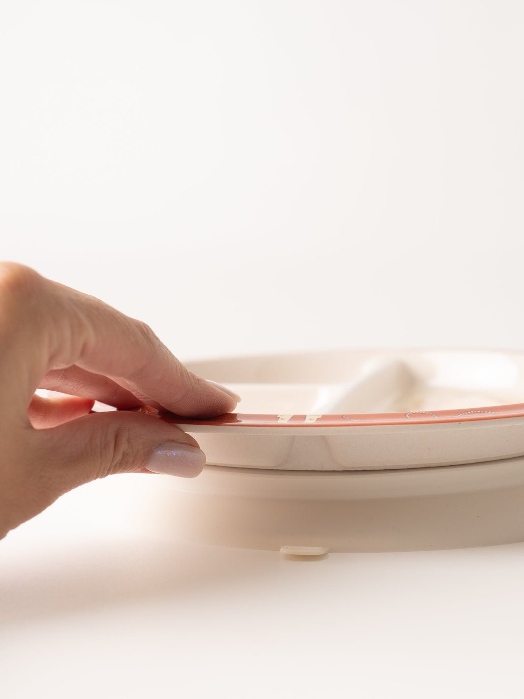 Howdy Cowgirl Divided Suction Plate - Heyday