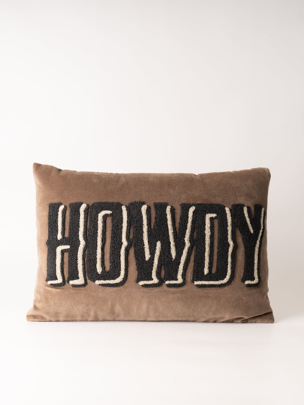 Howdy Embroidered Pillow - Heyday