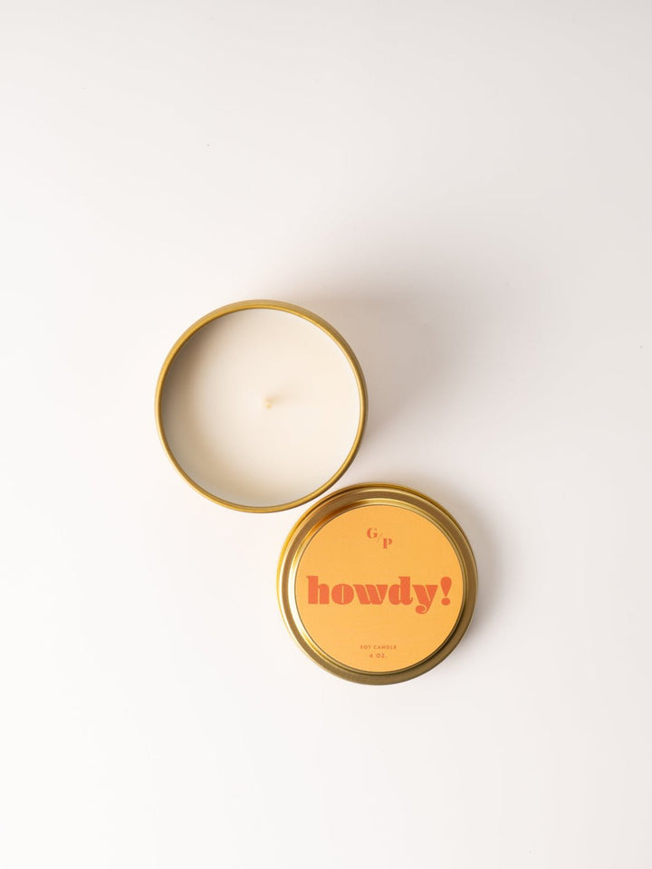 Howdy Tin Candle - Heyday