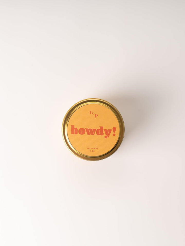 Howdy Tin Candle - Heyday