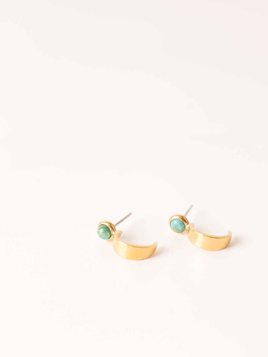 Hyalite Hoop Turquoise Earrings - Heyday