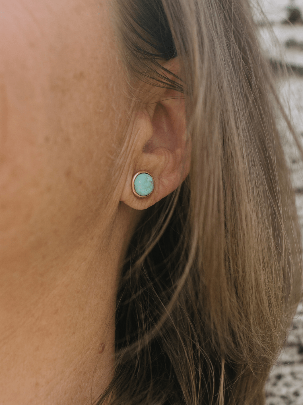 Hyalite Turquoise Stud Earrings - Heyday
