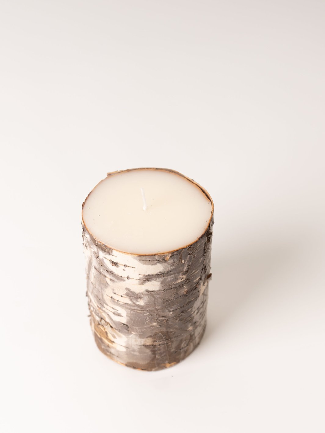 Large Birchwood Pillar Candle - Heyday