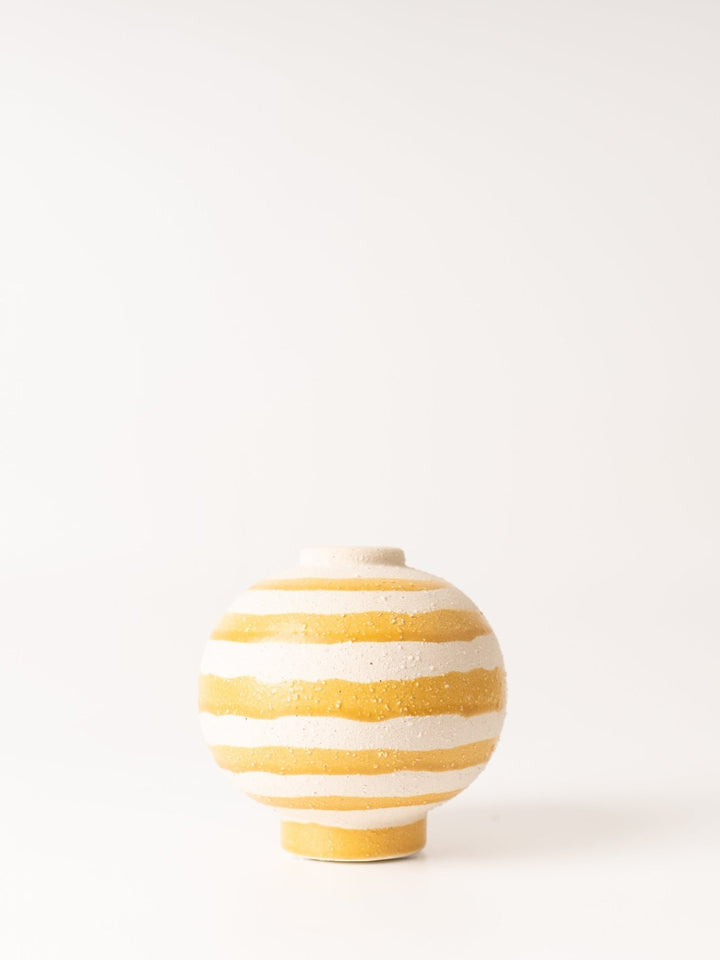 Large Coarse Stripe Stoneware Vase - Heyday