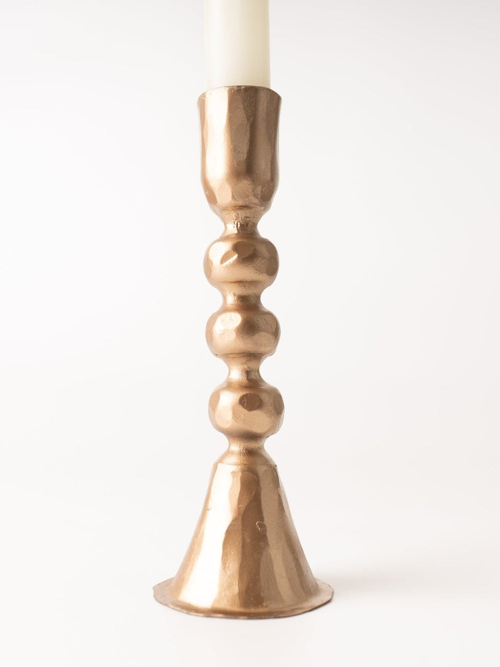 Large Gold Iron Taper Holder - Heyday