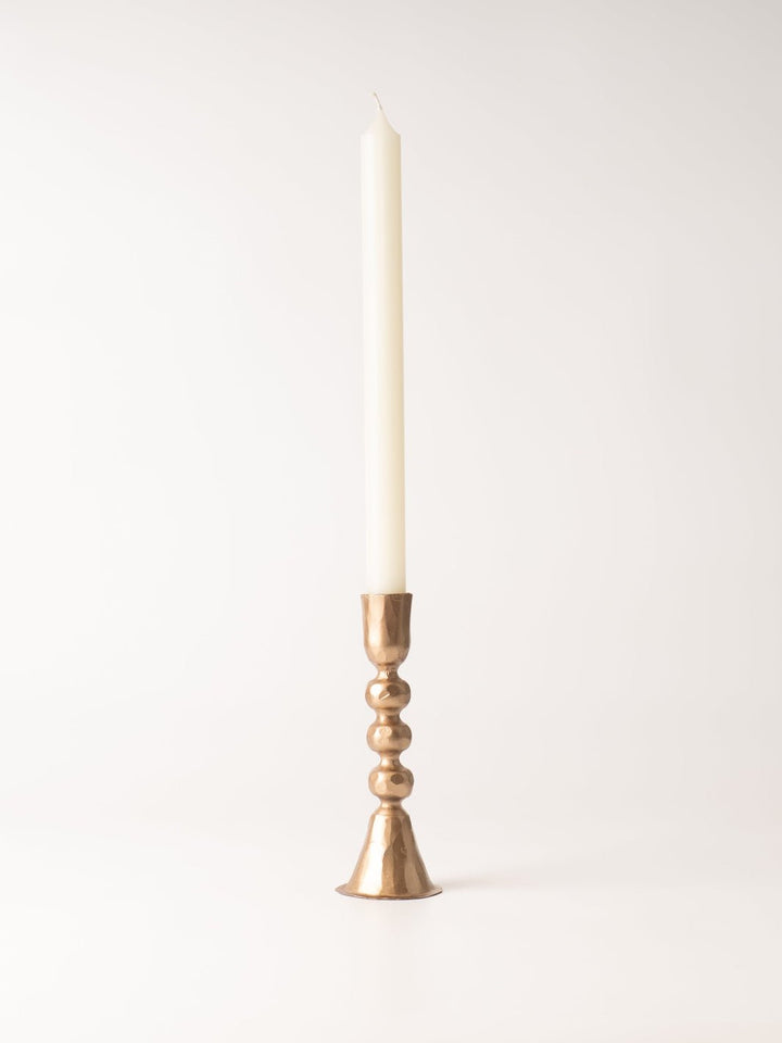 Large Gold Iron Taper Holder - Heyday