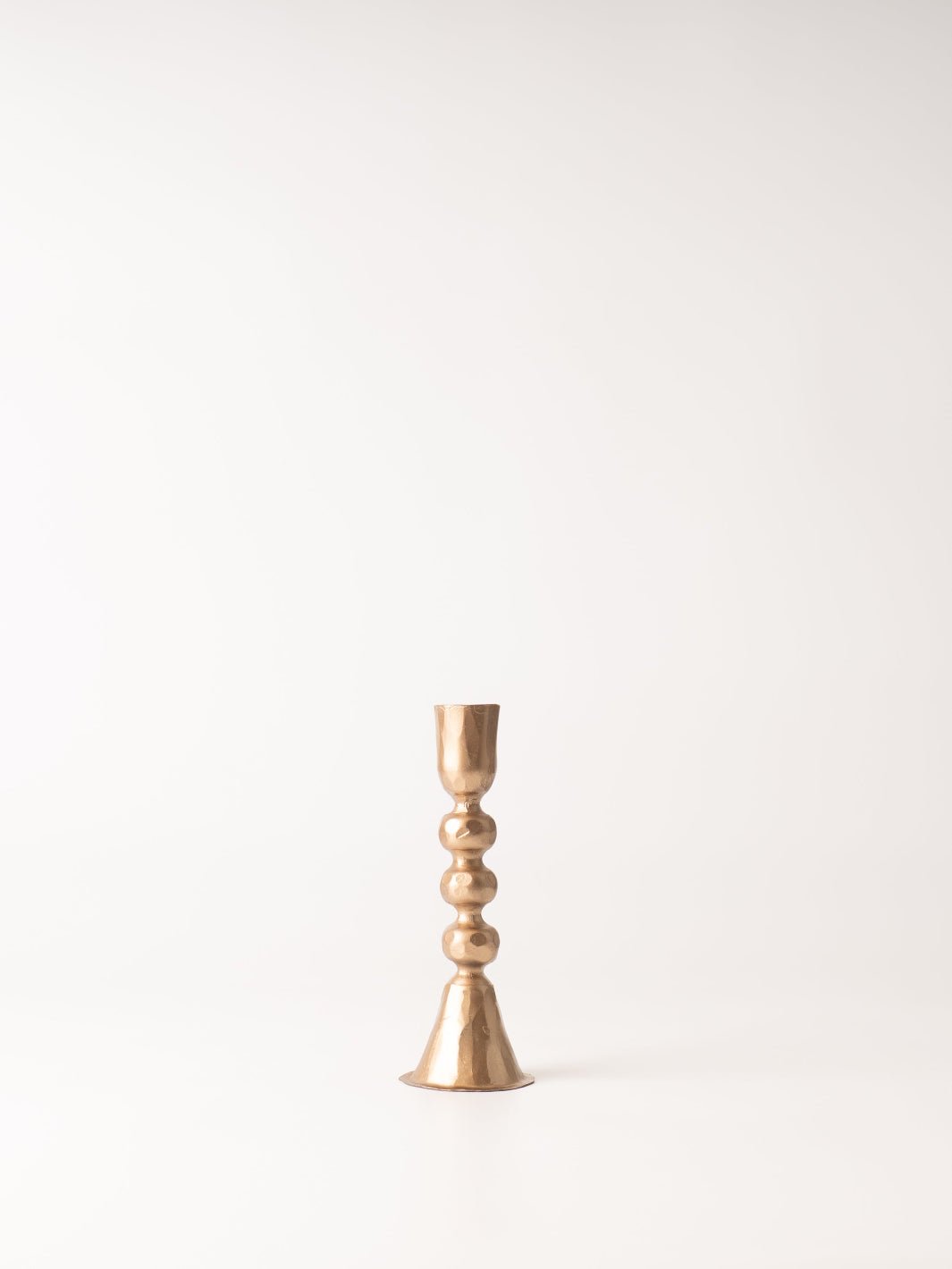 Large Gold Iron Taper Holder - Heyday