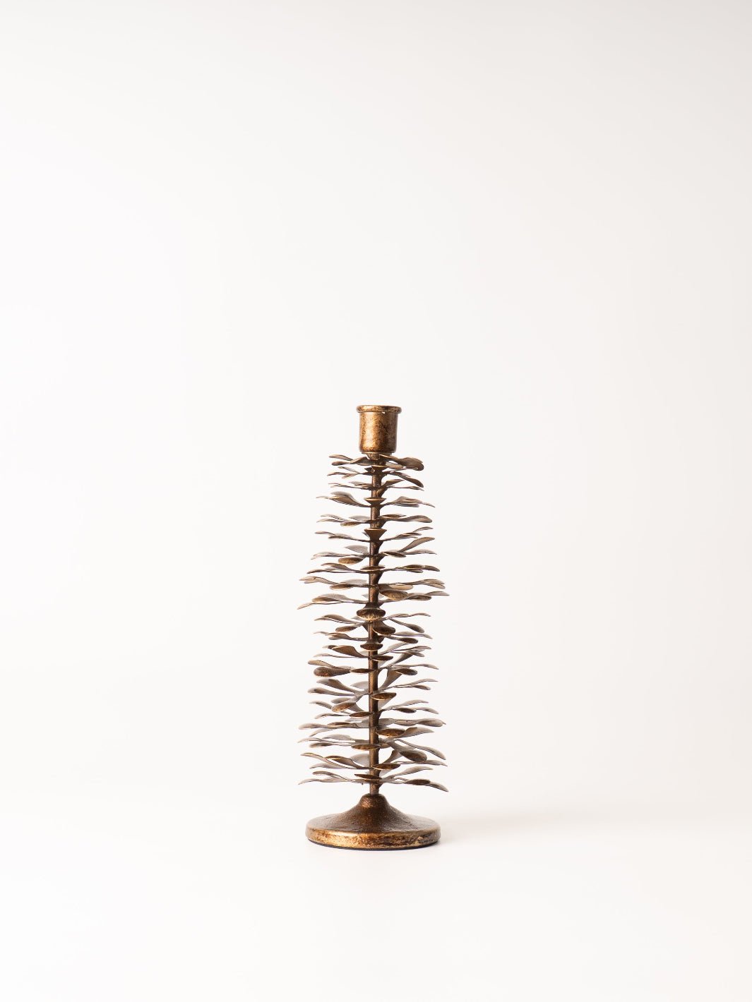 Large Metal Pinecone Taper Holder - Heyday