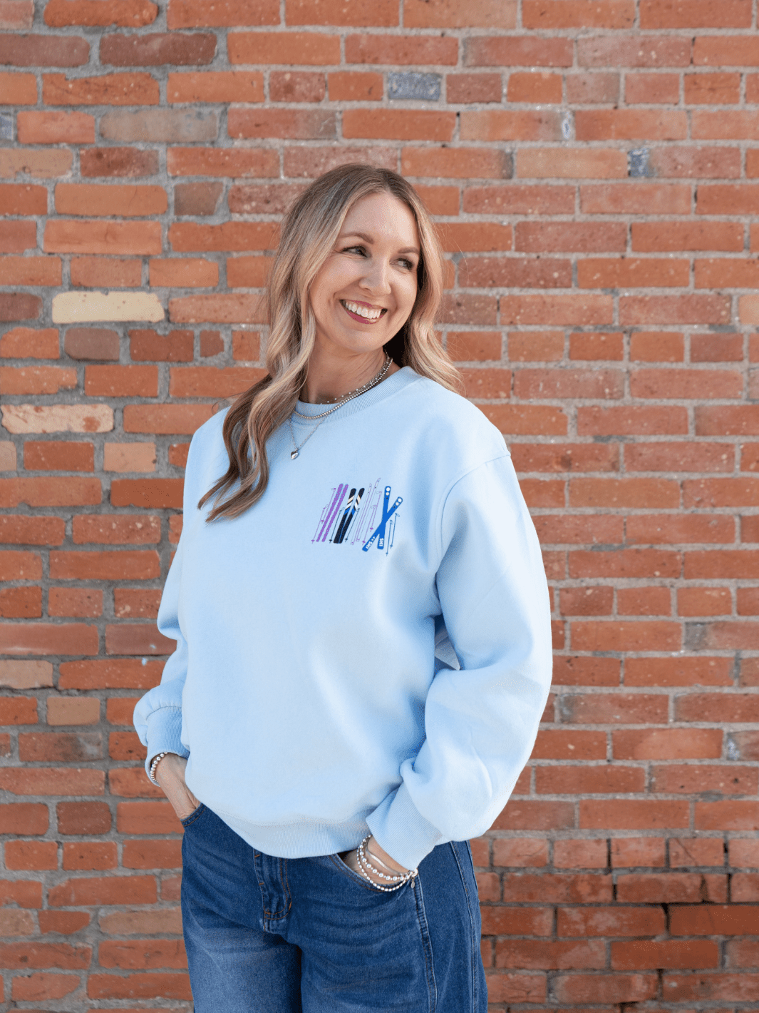 Light Blue Après Ski Club Sweatshirt - Heyday