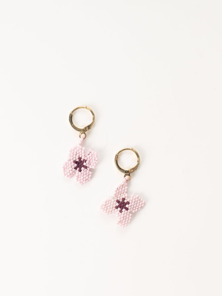 Lilac Blossom Flower Earrings - Heyday