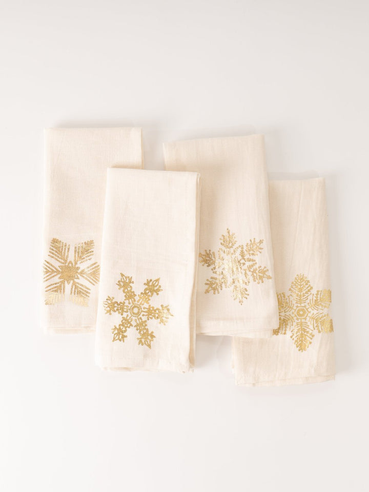 Linen Snowflake Napkin Set - Heyday