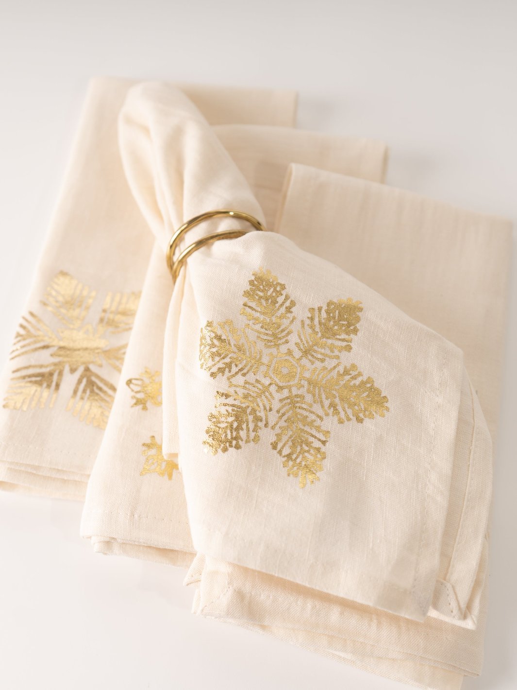 Linen Snowflake Napkin Set - Heyday