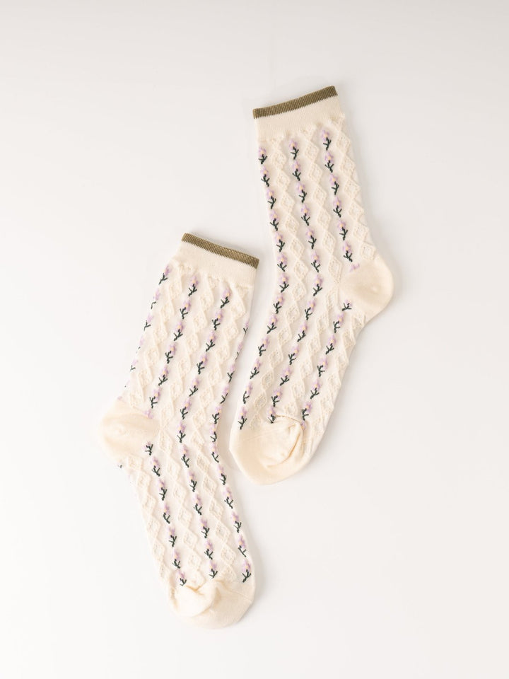 Little Daisy Diamond Shape Socks - Heyday