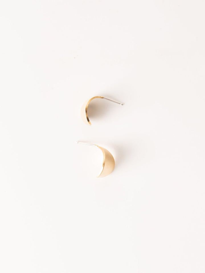 Lotus Gold Stud Earrings - Heyday