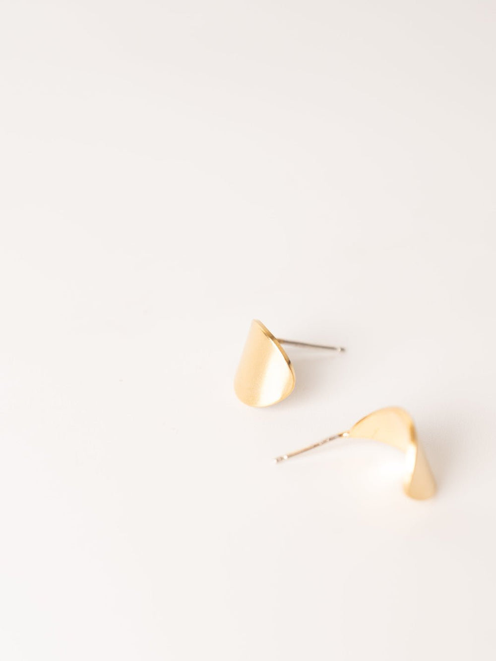 Lotus Gold Stud Earrings - Heyday