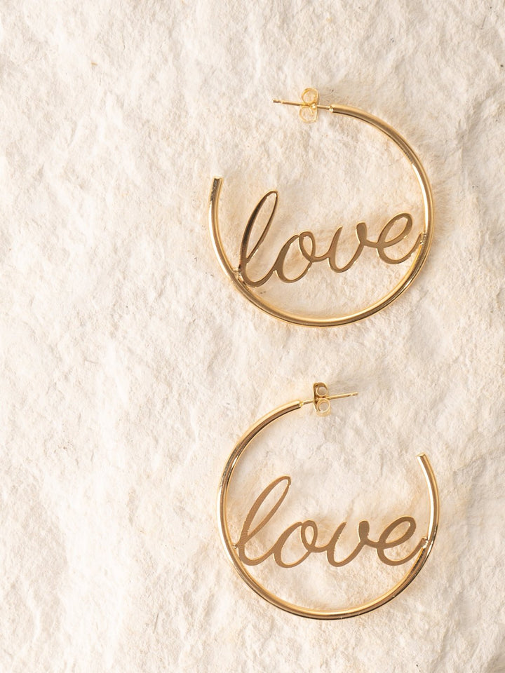 Love Hoop Earrings - Heyday