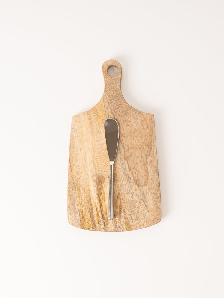 Mango Wood Cutting Board with Knife - Heyday