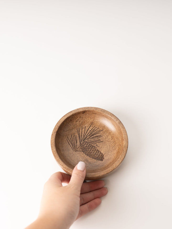 Mango Wood Pinecone Bowl - Heyday