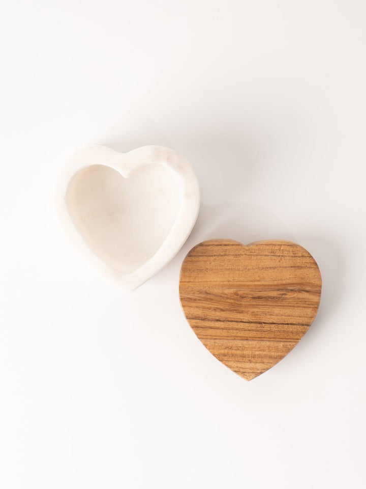 Marble Heart Shaped Container - Heyday