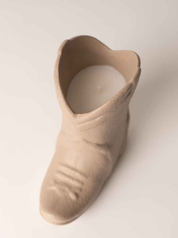 Matte Tan Nashville Boot Candle - Heyday