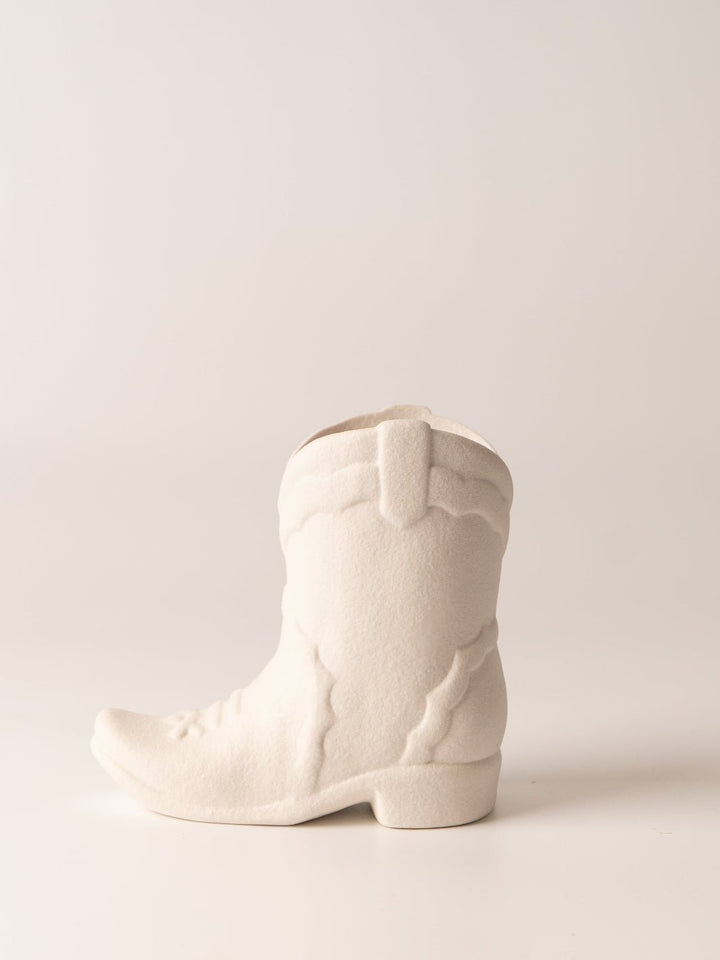 Matte White Nashville Boot Candle - Heyday