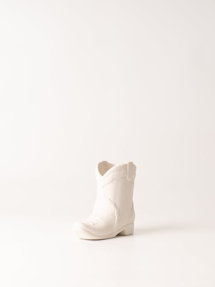 Matte White Nashville Boot Candle - Heyday