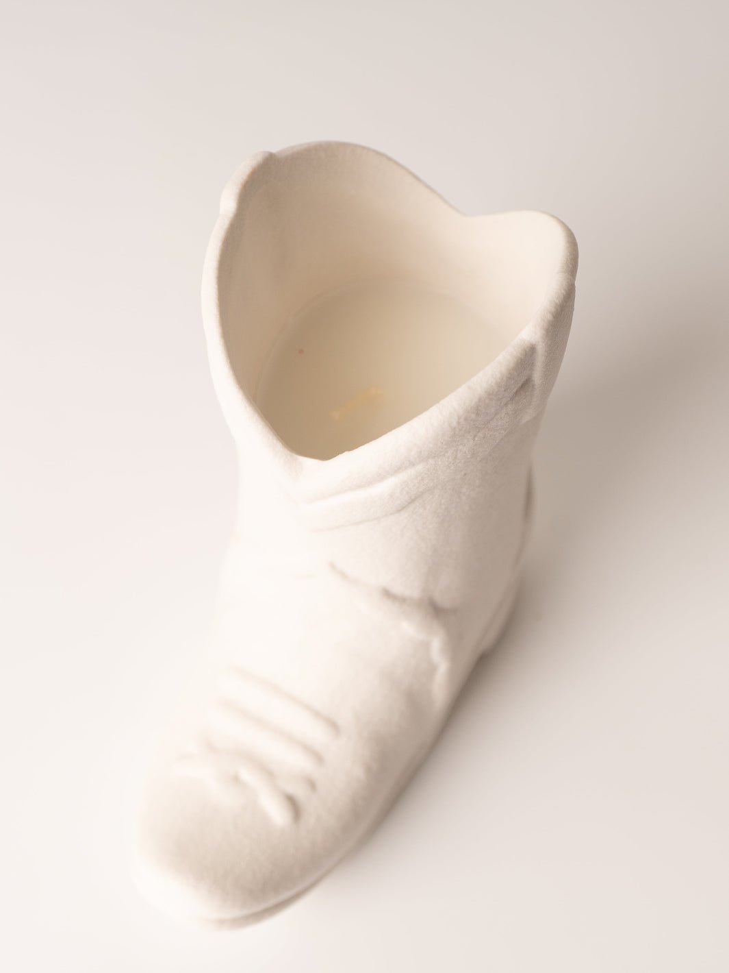 Matte White Nashville Boot Candle - Heyday
