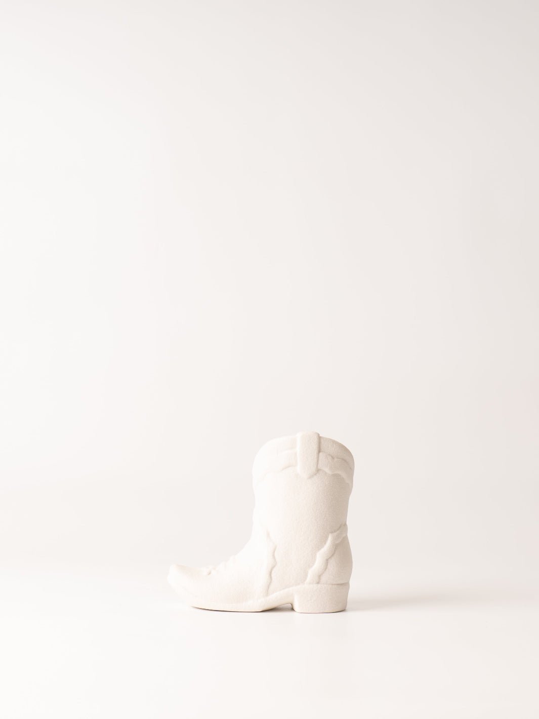 Matte White Nashville Boot Candle - Heyday
