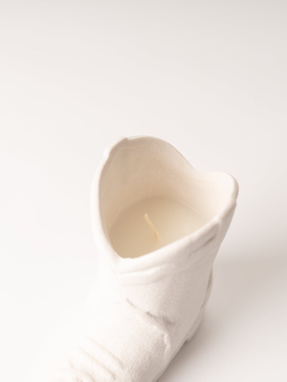 Matte White Nashville Boot Candle - Heyday
