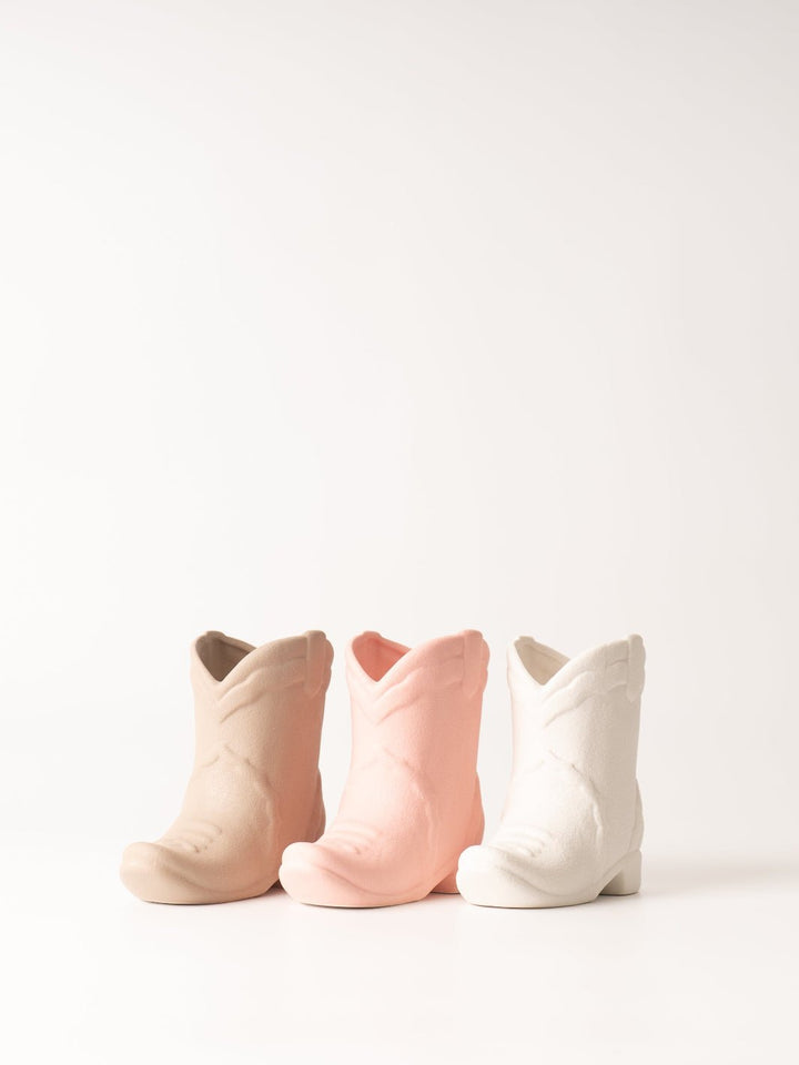 Matte White Nashville Boot Candle - Heyday