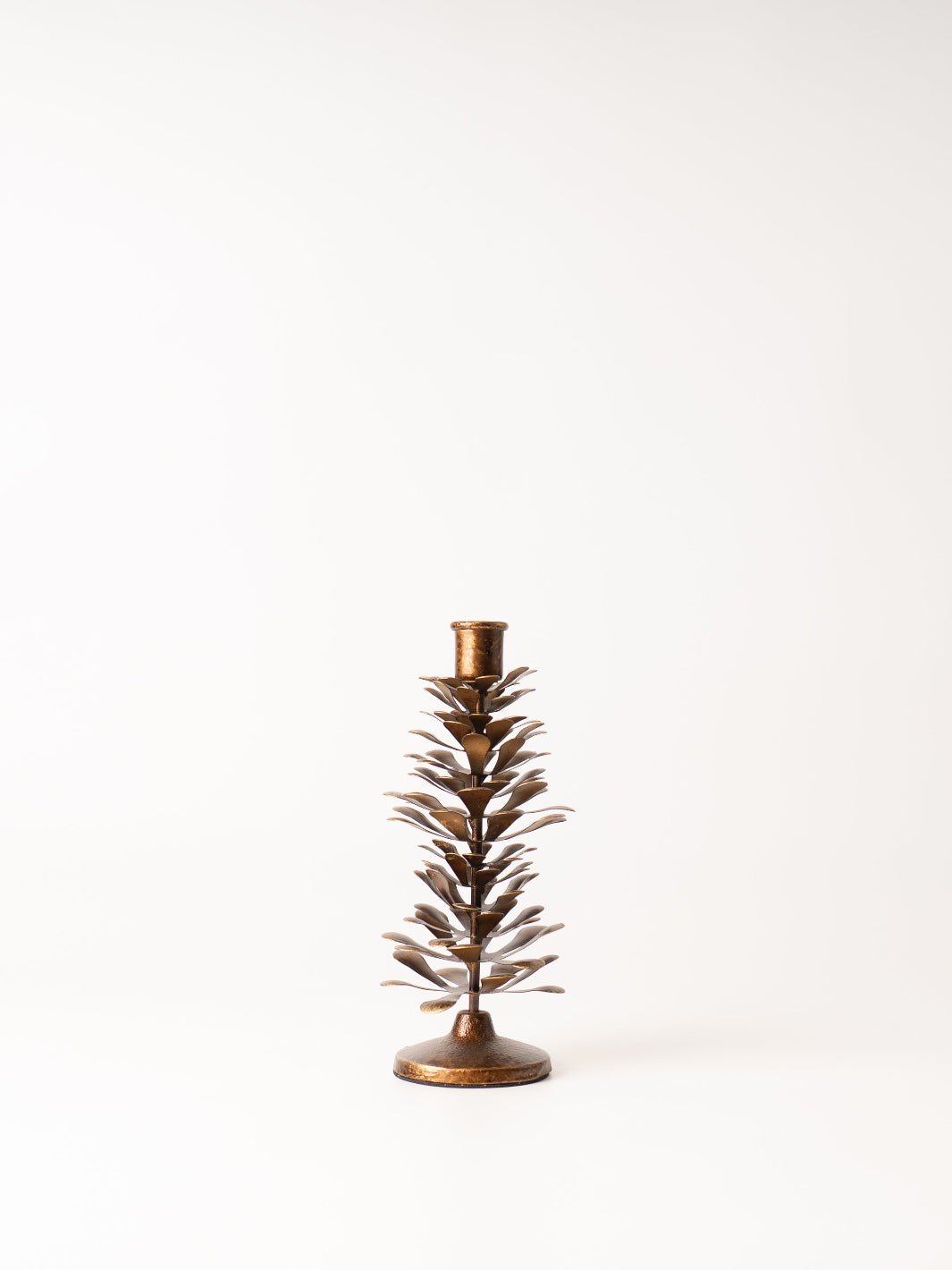 Medium Metal Pinecone Taper Holder - Heyday